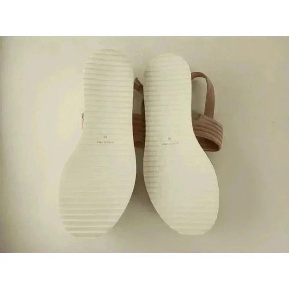 Luca Grossi Womens Sandals Beige Suede Open Toe Slingback Buckle Size 40 - Picture 8 of 10